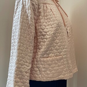 Pink Quilted Textron Bed Jacket M XL image 2