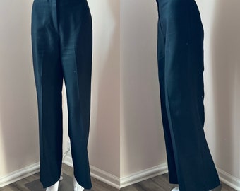 Black 70's High Waist Flare Bobbie Brooks Trousers Small