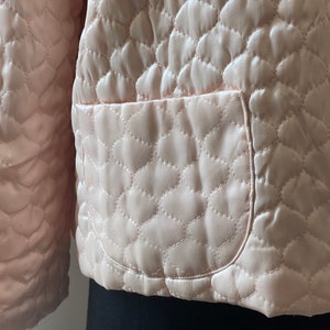 Pink Quilted Textron Bed Jacket M XL image 6