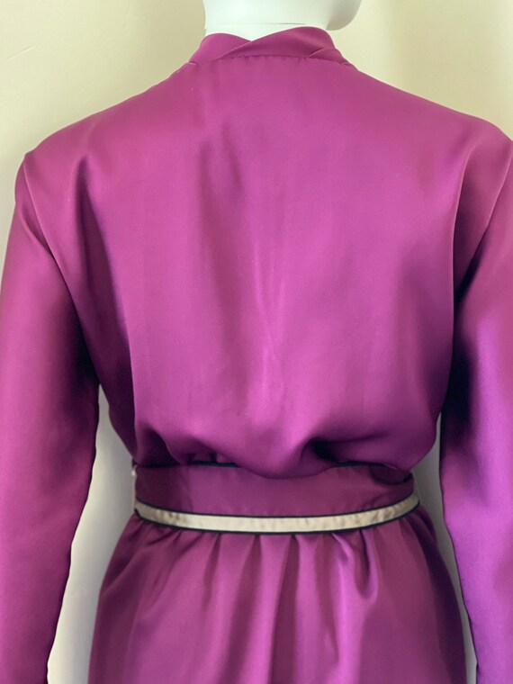 1970's Wrap Style Dress Purple - image 6