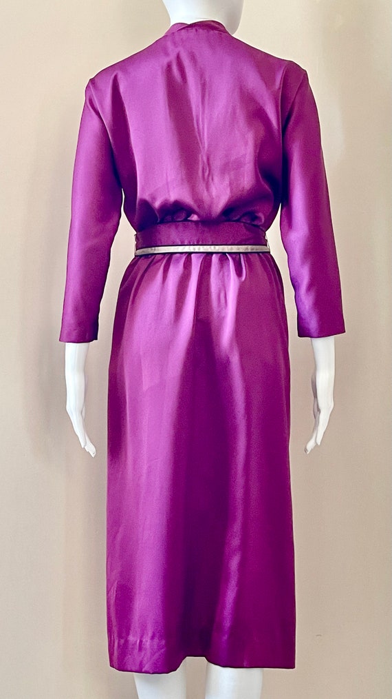 1970's Wrap Style Dress Purple - image 5