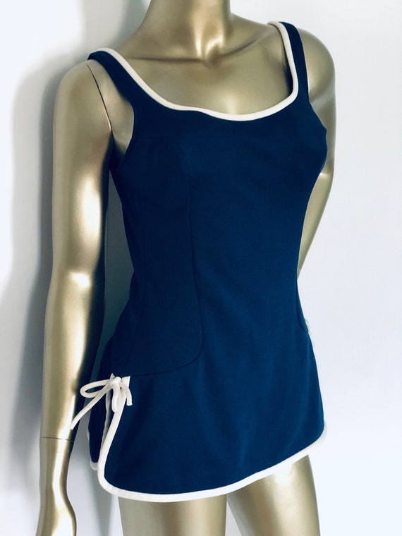Retro Catalina Swimwear Blue One-piece Medium SoOo