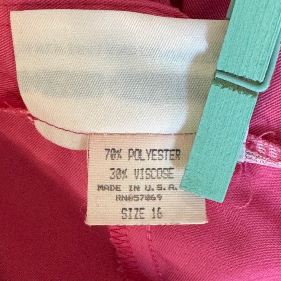 1980's Fuchsia Pink Shorts Super High Rise - image 7