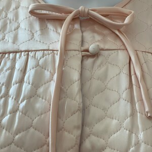 Pink Quilted Textron Bed Jacket M XL image 4