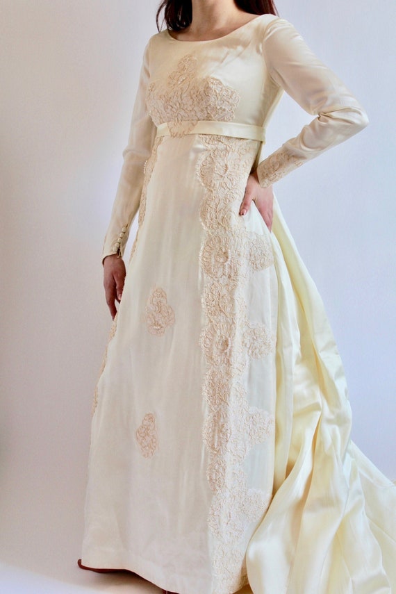 1950's Satin Bridal Gown XS