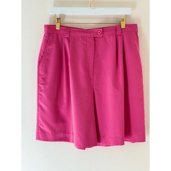 1980's Fuchsia Pink Shorts Super High Rise - image 1