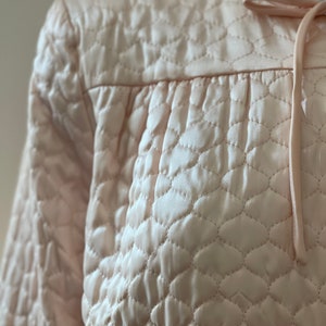 Pink Quilted Textron Bed Jacket M XL image 5