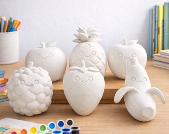 DIY Fruit - Berries Painting Kit | 6 Figures, Paint and Brushes