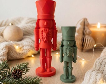Christmas Nutcracker | Modern Holiday Decor | 3D Printed