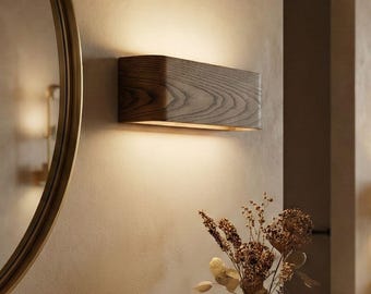 Modern Walnut Wall Sconce, Wandlampe, Wandleuchte, Set of wall light sconce, Walnut pendant light