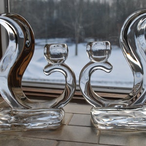 Pair of NEW MARTINSVILLE Flame or Squirrel  Single  Candlesticks Holders