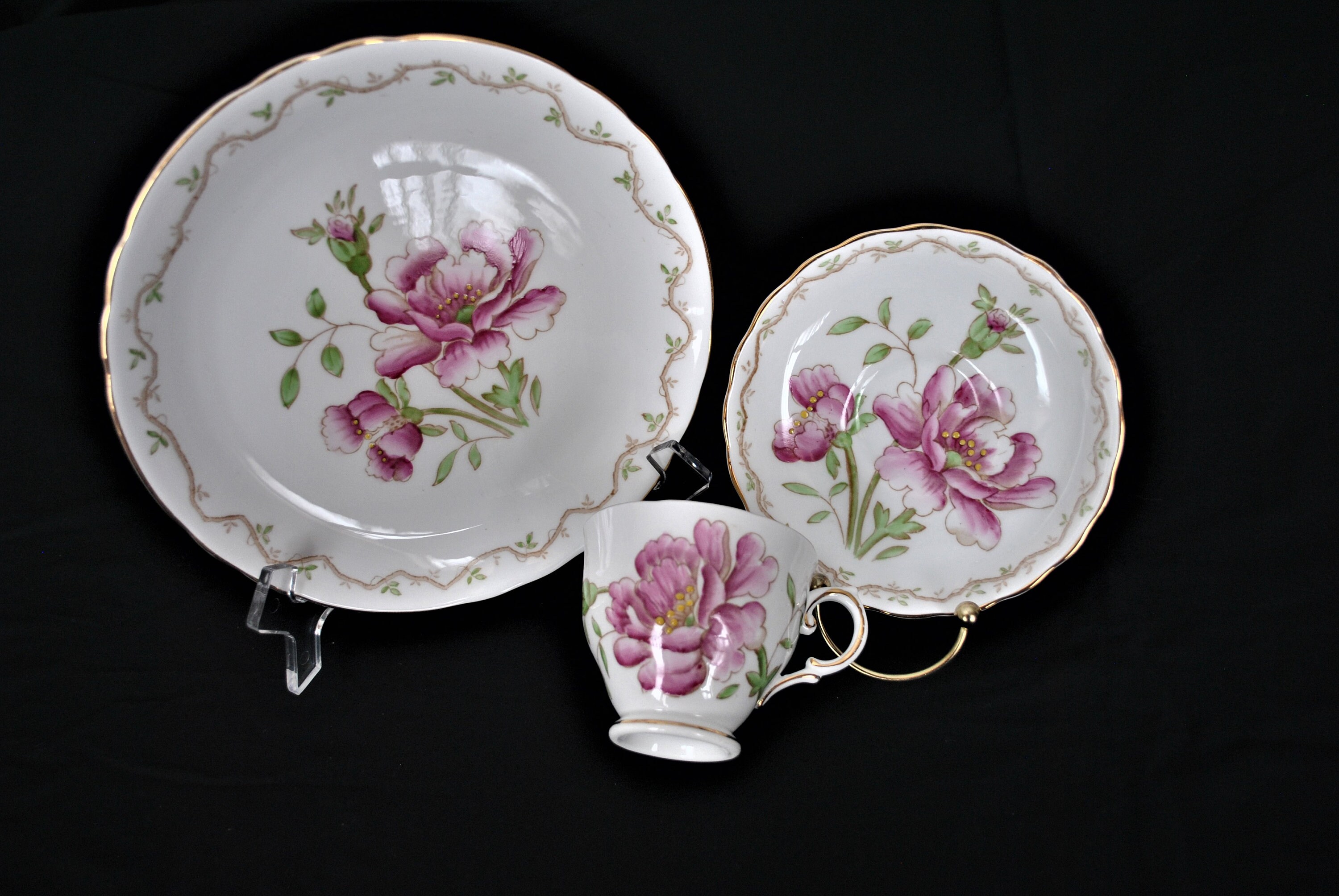 3 Piece Royal Tuscan Fine Bone China England Tea Cup and Etsy