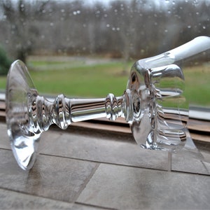 Fostoria Clear Tall Sherbet / Champagne in Blown Glass Dolly Madison Pattern