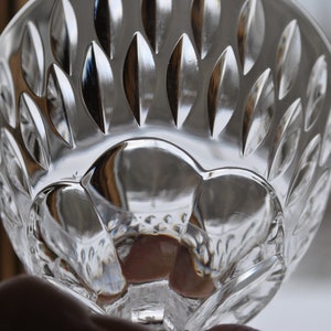 Tiffin Franciscan 6 Water Goblets Larue Hand Blown Cut Crystal