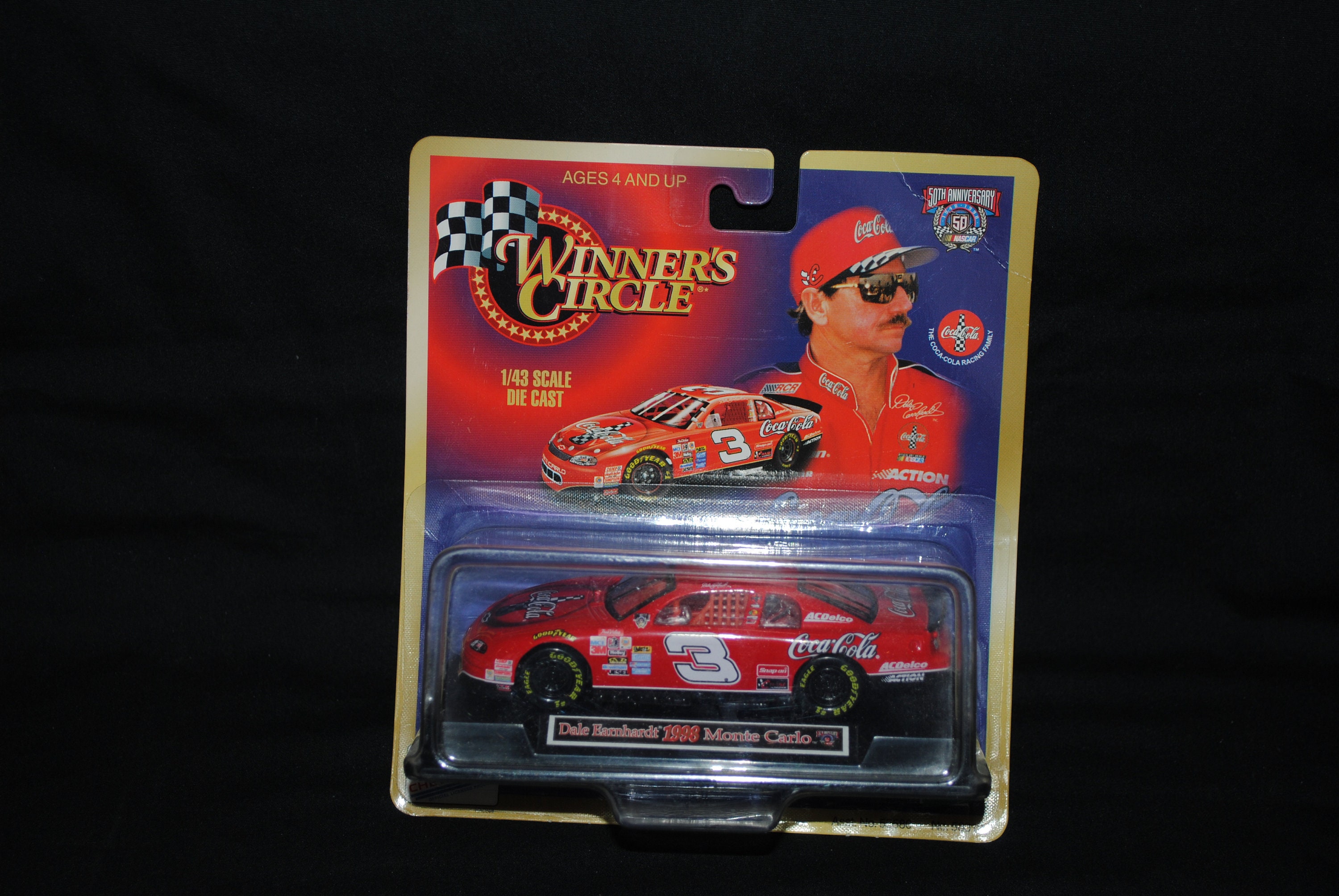 Nascar 1:43 Scale Die Cast Dale Earnhardt 1998 Cola Coca Number 3  display picture 1