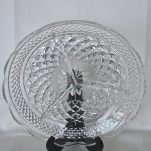 Anchor Hocking Wexford 3 Section Relish Dish
