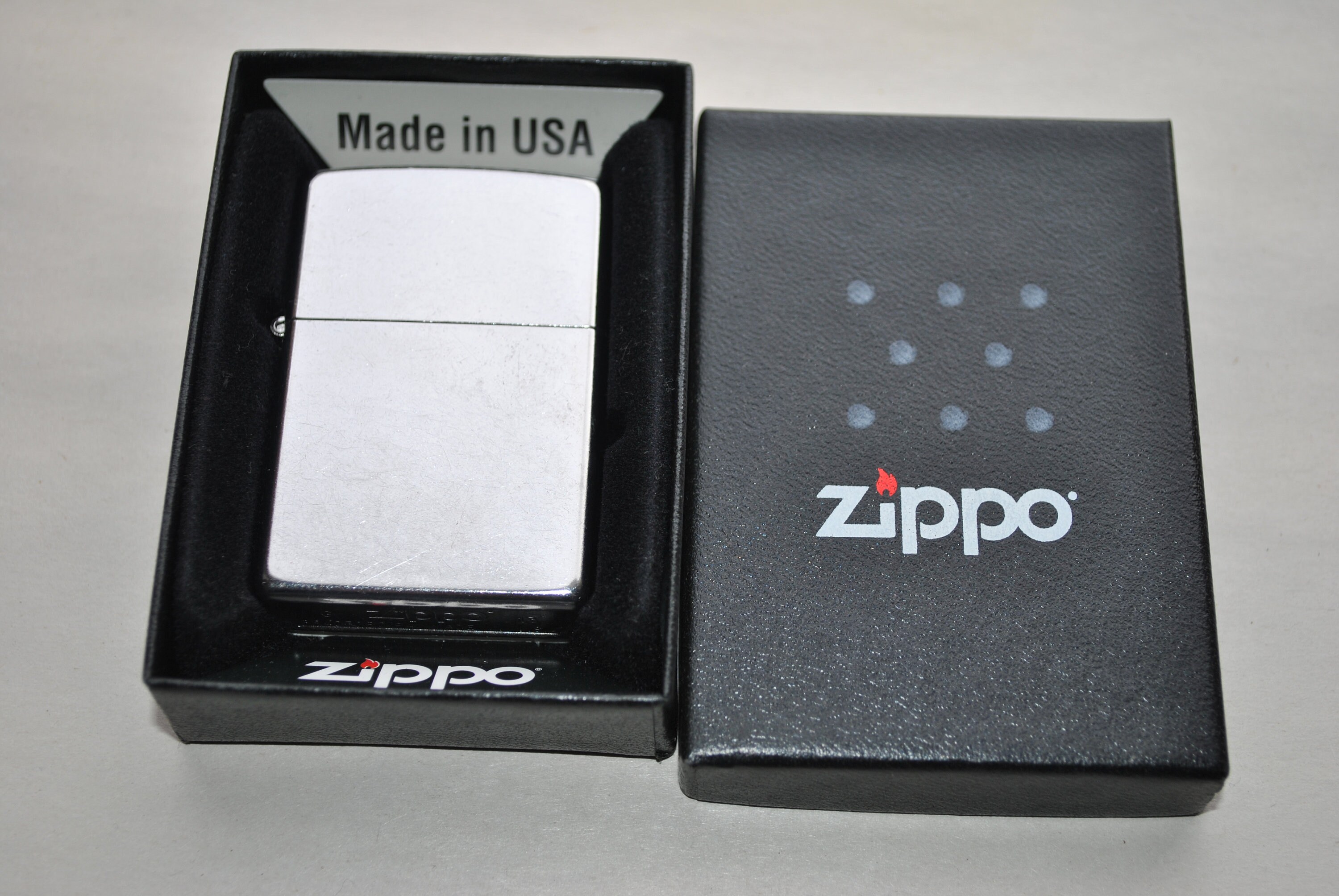 Zippo Lighter Made in USA Bradford PA in Box - Etsy