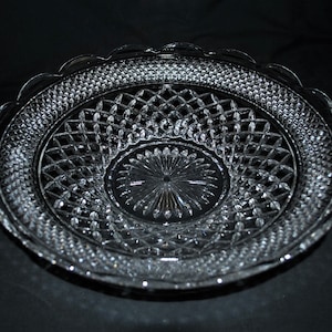 Anchor Hocking Clear Glass Wexford  14&quot; Shallow Fruit Bowl