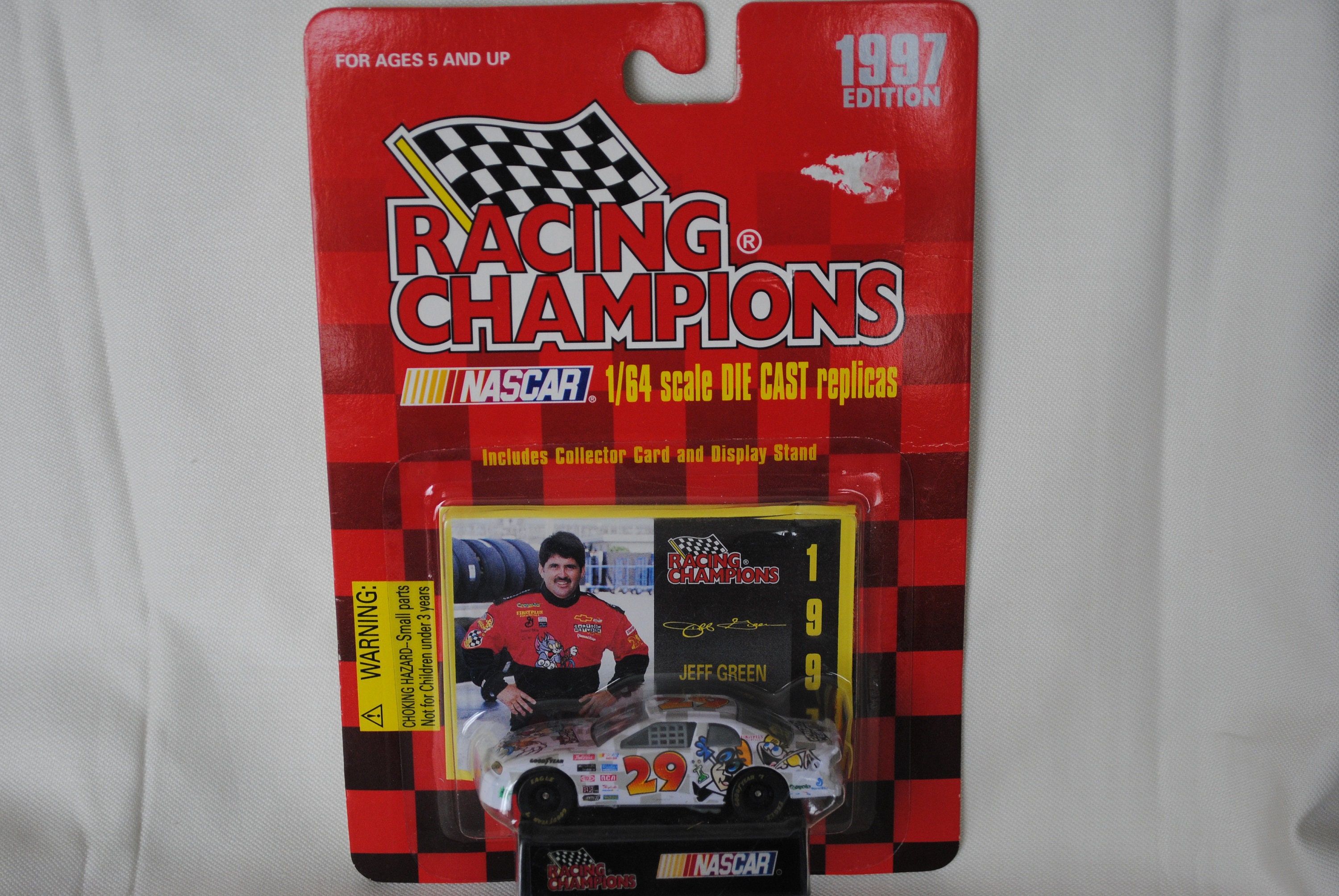 1997 Racing Champions Jeff Green Cartoon Network Diecast Car (1:64
