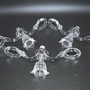 Vintage Cambridge Epergne Extra Pieces 3 - 10-inch 2 Vase Arm or Peg Vase