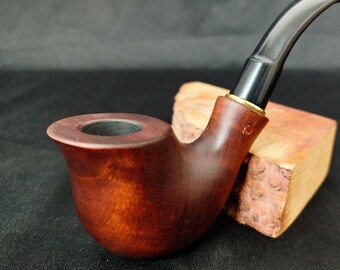 Smoking Pipe Wooden - Hand Carved Pear Wood, Unique Gift for Men, Handmade, Collectible series, Elegant Accessory