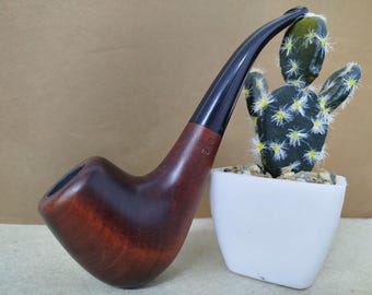 Smoking Pipe Wooden - Classic Design - Tobacco Pipe, Hand Carved Pear Wood, Unique Gift for Men, Handmade