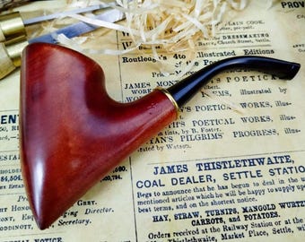 Smoking Pipe Wooden - Tomahawk - Tobacco Pipe, Hand Carved Pear Wood, Unique Gift for Men, Handmade, Classic Design