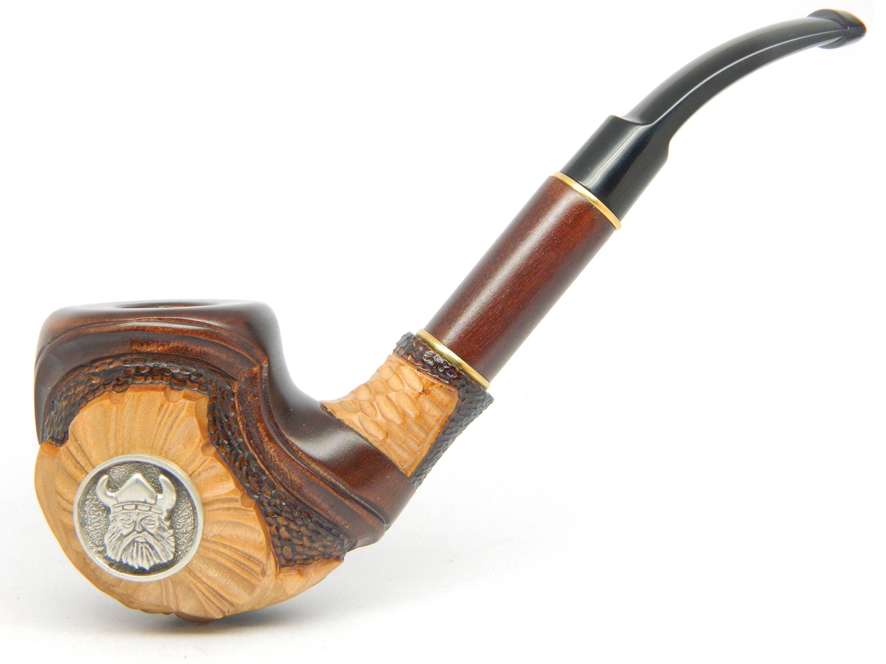 Tobacco Smoking Pipe VIKING Hand Carved Etsy