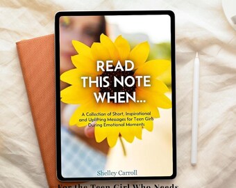 Libro electrónico sobre autoestima para adolescentes / Notas de apoyo emocional con mensajes motivadores para la confianza y la fortaleza.
