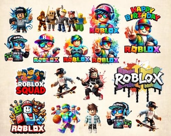 Ensemble Roblox SVG : polices de caractères, images clipart et personnages pour le jeu (téléchargement numérique)