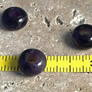 Boho Dread Bead Set, Dreadlock Gemstone Amethyst, Rose Quartz, Tiger Eye, Agate, Large Hole Dread Accessories Dread Jewelry image 6