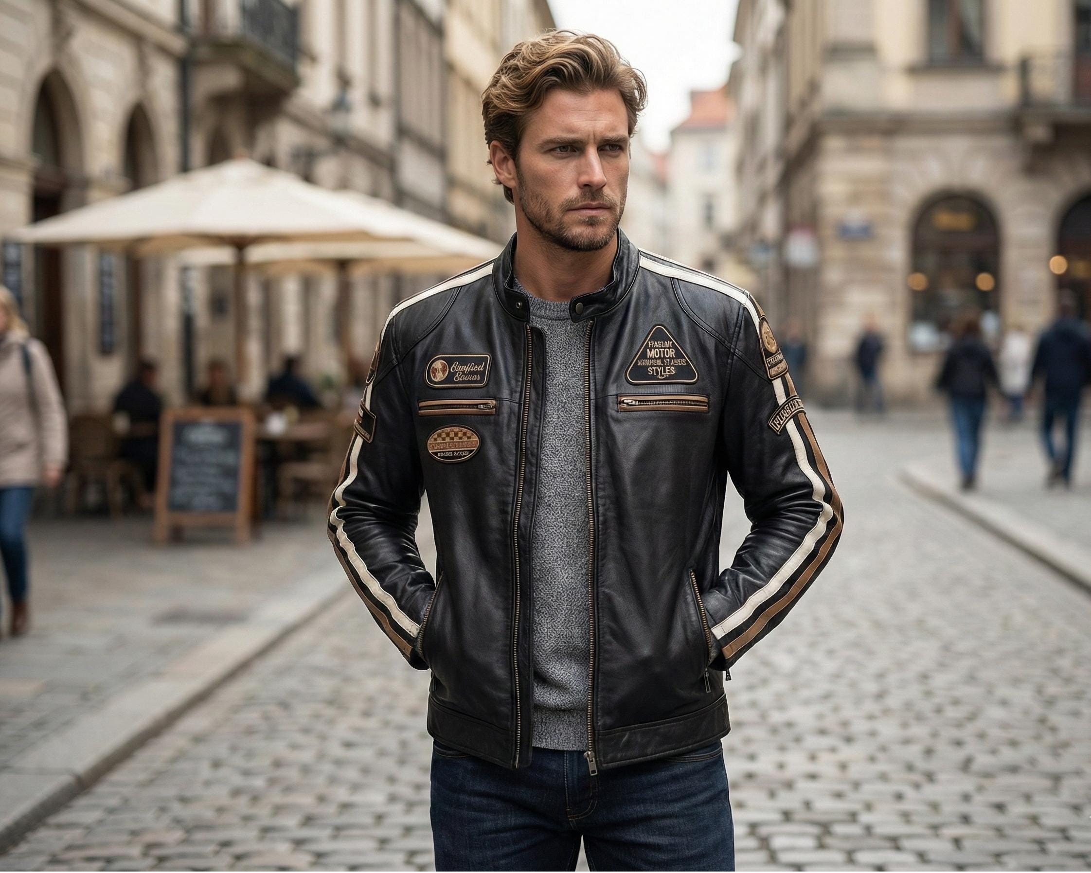 Vintage Mens Leather Chevignon Jacket - Etsy