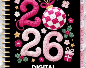 2026 Crochet Digital Planner, Monthly Weekly Daily, GoodNotes PDF