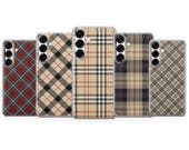 Plaid Print Phone Case Trendy Pattern Cover for iPhone 17 Pro Max,16e, 15, 14, 13 & Samsung S25 Ultra, S24 FE, A56,A16,Pixel 10 XL, 9a, 8, 7