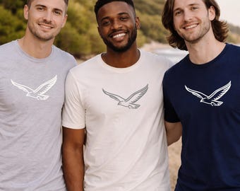 Minimalistisch T-shirt met lijntekeningen van vogels | Uniseks T-shirt met grafische print