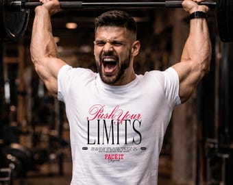 Camiseta "Supera tus límites" / Camiseta gráfica motivacional