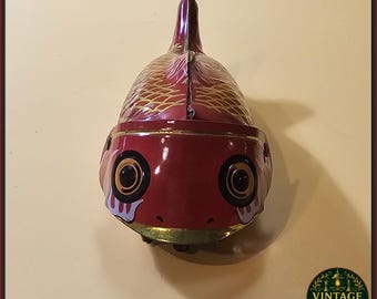 年代物(1960年代頃) ゼンマイ仕掛けのウォーキングロボットさん 香港製 ヴィンテージ トミー ゼンマイ仕掛けの宇宙家族ミニウォーキング