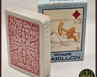 Sealed Modiano Carillon Poker Cards – Mariella Polli Art Deco Illustrations, Italian Style