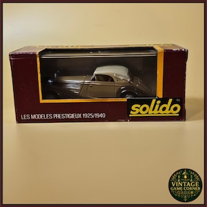 Modelo a escala 1:43 del Mercedes SS 1928 de Solido Age d’Or, fabricado en Francia.