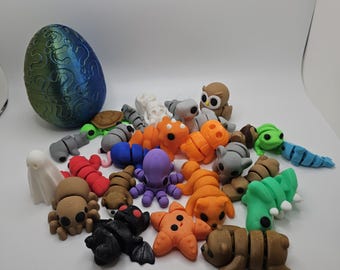 Random Mini Animals  – 3D Printed Surprise Pack