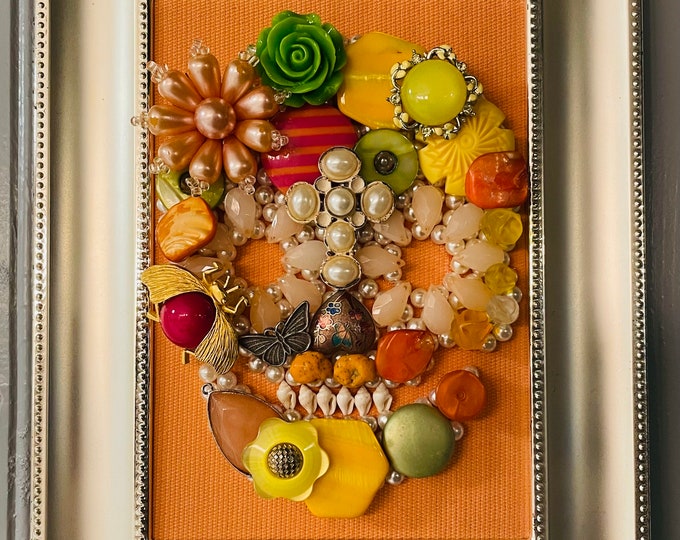 Jeweled Wall Art, Deep Purple, Ornate, Victorian Decor, Upscale Goth, Original Art, Distinctive