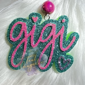 Gigi Car Freshie, Glitter Car Decor