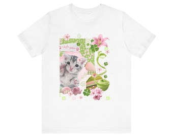 T-shirt geïnspireerd op Juminocore, Harajuku Aesthetic, Igari Apple-Core, Heisei Retro Fruit Design, zacht schattig T-shirt met grafische print