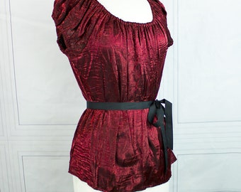 Willow Chemise, Size XXL - Burgundy Shimmer