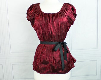 Willow Chemise, Size XL - Burgundy Shimmer