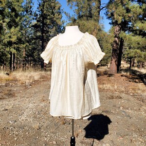 Cora Blouse, Size S Ivory Shimmer image 5