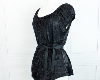 Willow Chemise, Size M - Black Shimmer