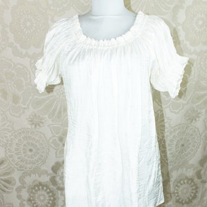 Cora Blouse, Size XS Ivory Shimmer image 6