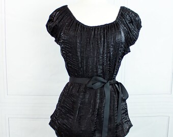 Willow Chemise, Size XS - Black Shimmer