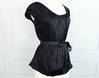 Willow Chemise, Size S - Black Shimmer